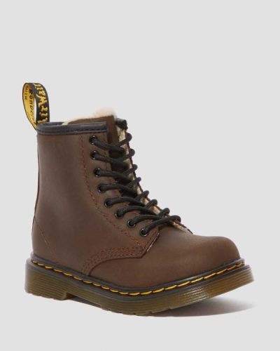 Botas Con Cordones Dr Martens Toddler 1460 Faux Fur Lined Para Niños DR0818J